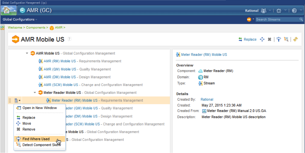 Designing the Configuration Management User Experience in CLM 6.0